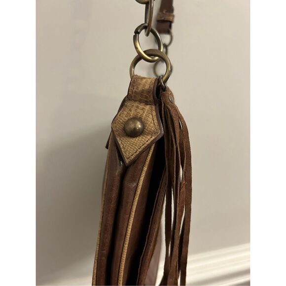 Noa Italian Leather haircalf crossbody bag studded Boho western cowgirl - Picture 6 of 16